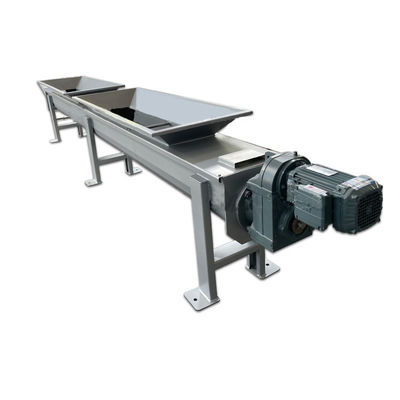 Horizontal Carbon Steel Sludge Shaftless Screw Conveyor Bergerak