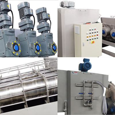 Mesin Dewatering Sludge Screw Stacked Mobile Automatic Screw Press
