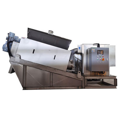 Screw Press Sludge Dewatering Equipment Mesin Dewatering Volute Otomatis