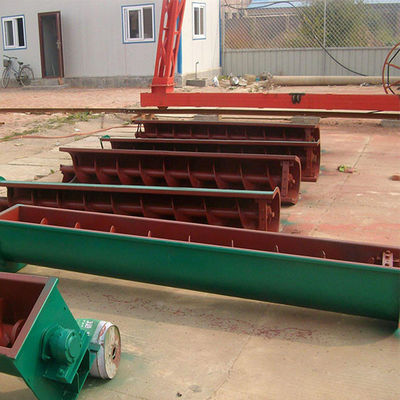 Shaftless U Type Lime Spiral Screw Conveyor Cenderung Industri Horisontal