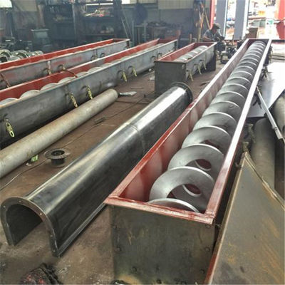 Double Shaft Horizontal Stainless Steel Screw Conveyor 1000mm Untuk Industri Batubara
