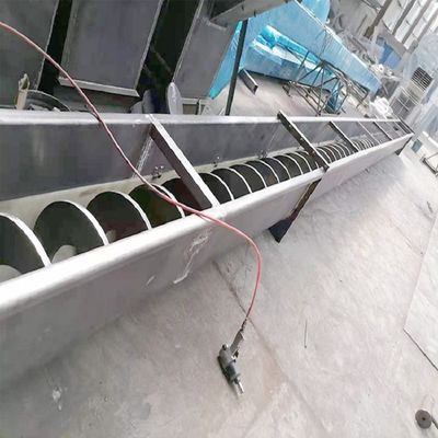 Double Shaft Horizontal Stainless Steel Screw Conveyor 1000mm Untuk Industri Batubara