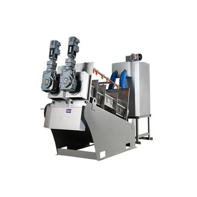 90-150kg / H Screw Press Sludge Dewatering Machine Untuk Pabrik Pencetakan Dan Pencelupan