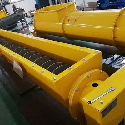 1-40m Shaftless Screw Conveyor Auger Screw Conveyor Untuk Penyampaian Lumpur Limbah Minyak