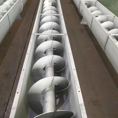 1-40m Shaftless Screw Conveyor Auger Screw Conveyor Untuk Penyampaian Lumpur Limbah Minyak
