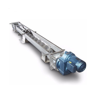 SS316 U Trough Stainless Steel Spiral Conveyor Powder Auger Conveyor 1 ~ 100m