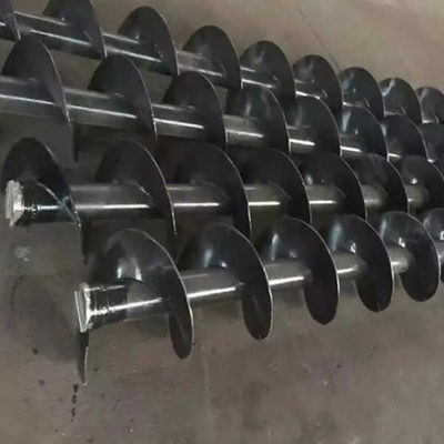 1 ~ 100m Panjang Konveyor Sekrup Shaftless Baja Karbon Otomatis Untuk Serbuk Butir Semen