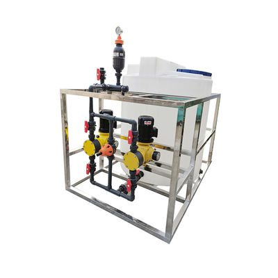 CE ISO 250L ~ 10000L Mesin Dosis Flokulan Sepenuhnya Otomatis Sistem Dosis Flokulan PAC / PAM