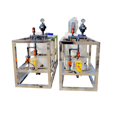 CE ISO 250L ~ 10000L Mesin Dosis Flokulan Sepenuhnya Otomatis Sistem Dosis Flokulan PAC / PAM