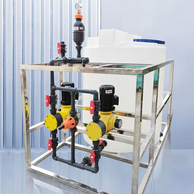 CE ISO 250L ~ 10000L Mesin Dosis Flokulan Sepenuhnya Otomatis Sistem Dosis Flokulan PAC / PAM