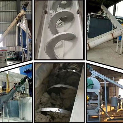 Kustomisasi 304SS Shaftless Screw Conveyor Shaftless Spiral Conveyor