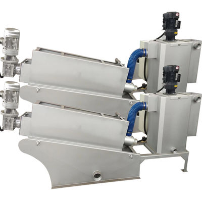 304SS 316SS Screw Press Sludge Dewatering Machine 20m3 / H Peralatan Pengolahan Air Limbah