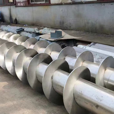 Slag Sprial 304 Stainless Steel Screw Conveyor Untuk Semen