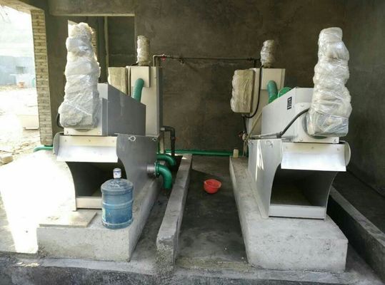 4.5m3 / jam Screw Press Sludge Dewatering Machine, Peralatan Dewatering Lumpur Kimia Chemical