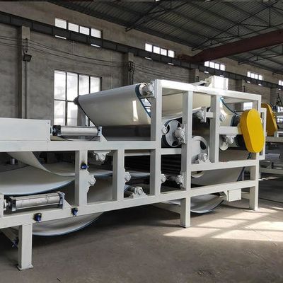 Screw Squeezer Sludge Press Machine, 1.2m3 / h Sludge Dewatering Belt Press