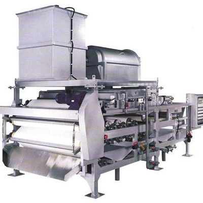 20kg / jam Belt Press Sludge Dewatering, 1000mm Belt Filter Press Untuk Pengolahan Air Limbah Waste