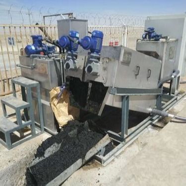 Mesin Dewatering Lumpur Baja Karbon, Sekrup Multi Disc 0,3Kw