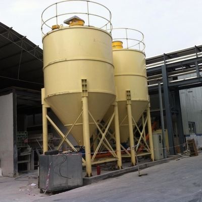 Penyimpanan Kapur Kimia Silo Pengolahan Gas Limbah PLC Otomatis Terkendali
